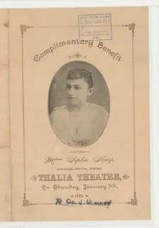 Mdme. Sophie Karp, c1893-01-05. Creator: Unknown