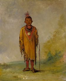 Me-sóu-wahk, Deer's Hair, Favorite Son of Kee-o-kúk, 1835. Creator: George Catlin