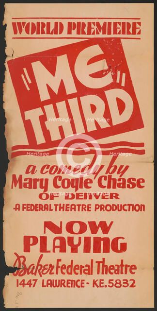 Me Third, Denver, 1936. Creator: Unknown.