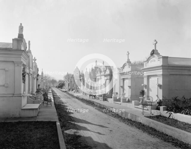 Metairie Cemetery, New Orleans, Louisiana, between 1880 and 1901. Creator: Unknown.