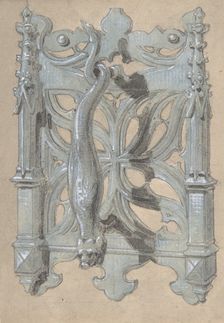 Metal Doorpull Church, second half 19th century. Creator: Anon