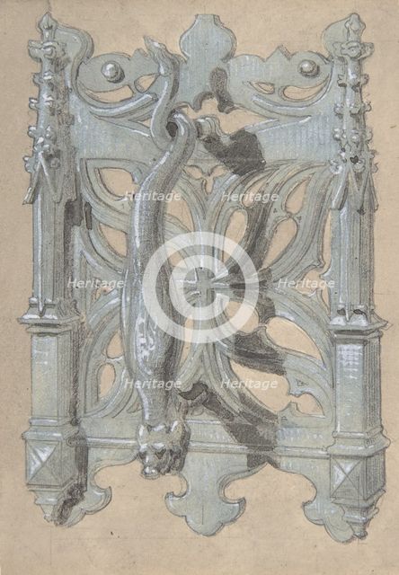 Metal Doorpull Church, second half 19th century. Creator: Anon.