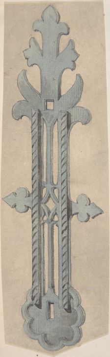 Metal Doorplate for Church, second half 19th century. Creator: Anon