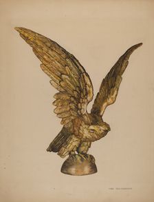 Metal Eagle, c. 1940. Creator: Doris Hollingsworth