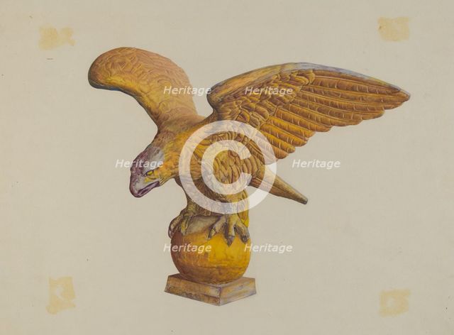 Metal Eagle, c. 1940. Creator: Zabelle Missirian.