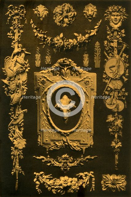 Metal fittings, France and Germany, 18th century, (1898).  Creator: Unknown.