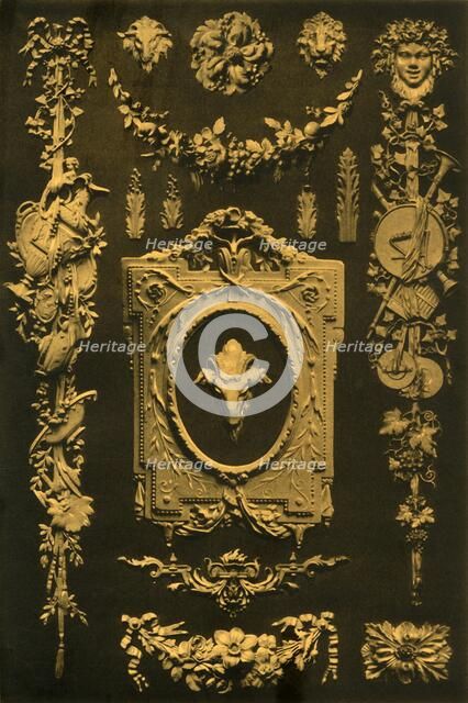 Metal fittings, France and Germany, 18th century, (1898).  Creator: Unknown.