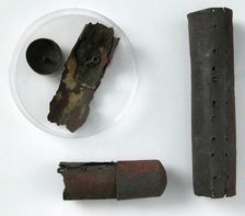 Metal Fragments, Coptic, 4th-7th century. Creator: Unknown