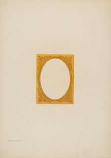 Metal Frame Daguerreotype (Brass), c. 1941. Creator: Frank M Keane