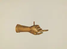 Metal Hand, c. 1937. Creator: Joseph Goldberg