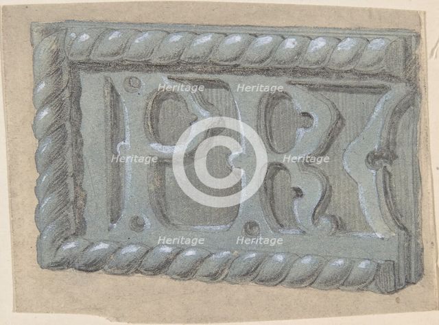 Metal Object, with Initials "PR", for Church, second half 19th century. Creator: Anon.