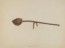 Metal Ladle, c. 1938. Creator: Albert Geuppert