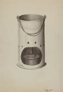 Metal Lantern, c. 1936. Creator: Edward L Loper