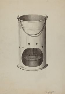 Metal Lantern, c. 1936. Creator: Edward L Loper