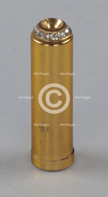 Metal lipstick holder from Mae's Millinery Shop, 1941-1994. Creator: Unknown.