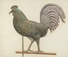 Metal Weather Vane, 1935/1942. Creator: Unknown