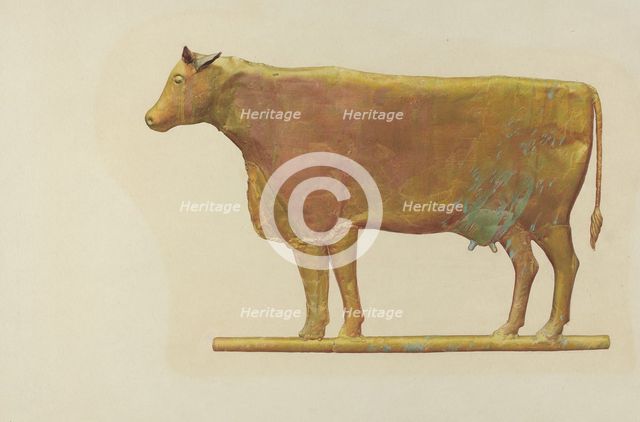 Metal Weather Vane, c. 1940. Creator: Helen E Gilman.