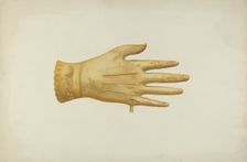 Metal Weather Vane: Glove, c. 1941. Creator: Harriette Gale