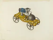 Metal Toy: Trick Pony Bell Ringer, 1935/1942. Creator: Charles Henning