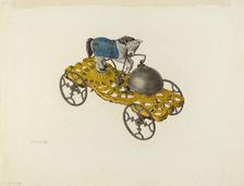 Metal Toy: Trick Pony Bell Ringer, 1935/1942. Creator: Charles Henning