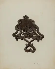 Metal Trivet, c. 1941. Creator: Glenn Wilson
