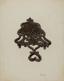 Metal Trivet, c. 1941. Creator: Glenn Wilson