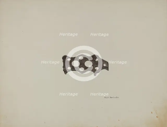 Metal Trivet, c. 1942. Creator: Violet Hartenstein.