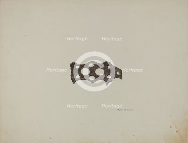 Metal Trivet, c. 1942. Creator: Violet Hartenstein.