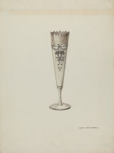 Metal Vase, c. 1937. Creator: Harry Mann Waddell