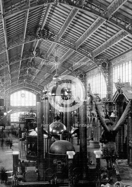 Metallurgy section, Universal Exposition, Paris, 1889. Artist: Unknown