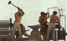 Metallurgy: Sketch for the school in rue Chateau-Landon, 10th arrondissement of Paris, 1881. Creator: Jules Didier