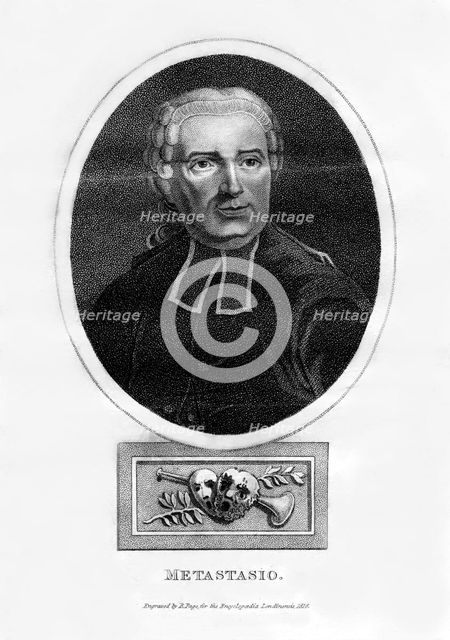 Metastasio, Italian poet, (1816).Artist: R Page