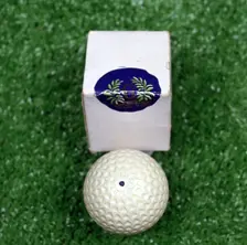 Meteor golf ball by Goodrich, patented 1899. Creator: Goodrich