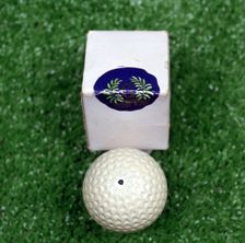 Meteor golf ball by Goodrich, patented 1899. Creator: Goodrich