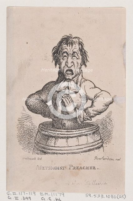 Methodist Preacher, April 1808., April 1808. Creator: Thomas Rowlandson.