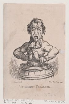 Methodist Preacher, April 1808., April 1808. Creator: Thomas Rowlandson
