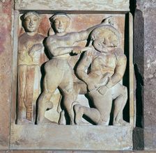 Metope of Perseus killing Medusa, 6th century BC