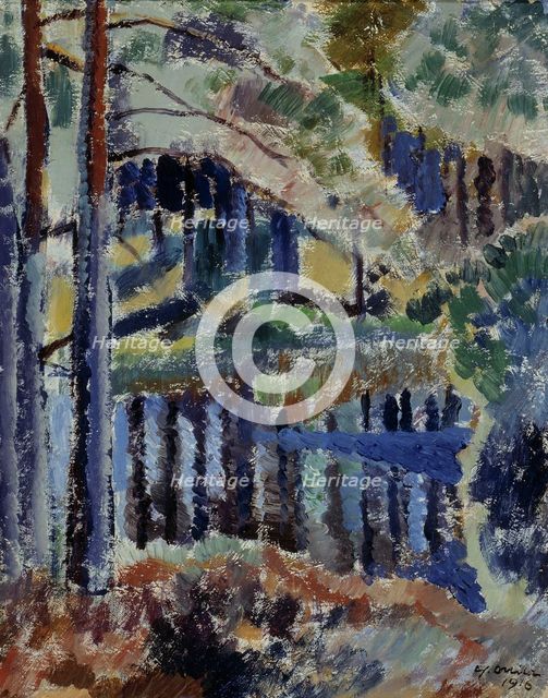 Metsälampi, 1916. Creator: Yrjö Aleksander Ollila.