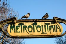 Metro station by Hector Guimard (1867-1942), Art Nouveau style, Paris, France, 2008. Creator: Unknown