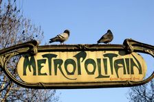 Metro station by Hector Guimard (1867-1942), Art Nouveau style, Paris, France, 2008. Creator: Unknown