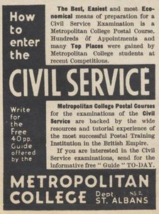 Metropolitan College Postal Courses, 1937