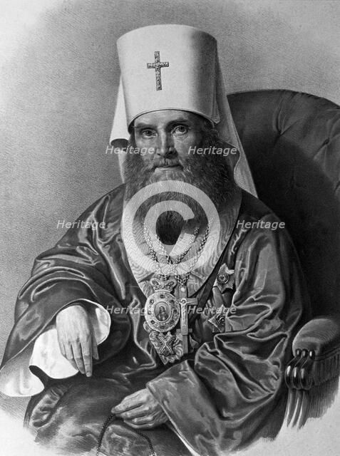 Metropolitan Filaret (Drozdov) of Moscow, c19th century. Artist: Unknown