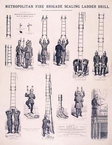 Metropolitan Fire Brigade, 1873. Artist: Anon