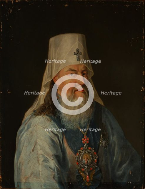 Metropolitan Gavriil (Petrov) of Novgorod and St. Petersburg (1730-1801), 1800. Artist: Alkin (Spartansky), P.A. (active Early 19th cen.)