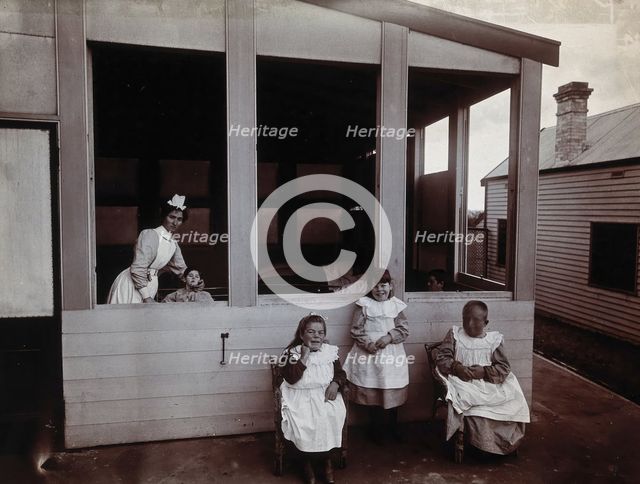 Metropolitan Lunatic Asylum, Kew, Victoria (Australia): children..., c1890s. Creator: Unknown.