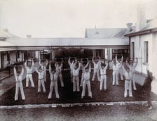 Metropolitan Lunatic Asylum, Kew, Victoria (Australia): male patients..., c1880s. Creator: Unknown