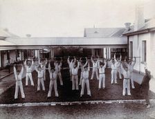 Metropolitan Lunatic Asylum, Kew, Victoria (Australia): male patients..., c1880s. Creator: Unknown