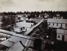 Metropolitan Lunatic Asylum, Kew, Victoria (Australia): some of the buildings..., c1890s. Creator: Unknown