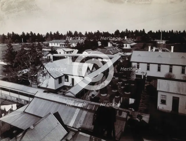 Metropolitan Lunatic Asylum, Kew, Victoria (Australia): some of the buildings..., c1890s. Creator: Unknown.