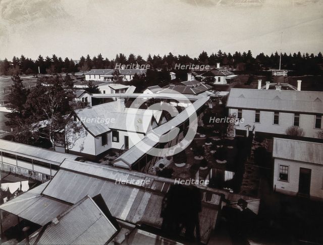 Metropolitan Lunatic Asylum, Kew, Victoria (Australia): some of the buildings..., c1890s. Creator: Unknown.